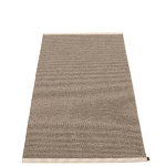 Plastic rugs, Mono rug, 85 x 160 cm, dark mud, Beige