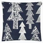 Kuusikossa cushion cover, 50 x 50 cm, dark blue - white Kuusikossa cushion cover, 50 x 50 cm, dark blue - white