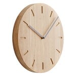 applicata Watch:Out wall clock, oak - grey