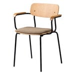 FDB Møbler J183 Holmen chair with armrests, oak veneer - Grain Taupe