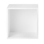Stacked shelf module with backboard medium, white Stacked shelf module with backboard medium, white