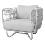 Outdoor lounge chairs, Nest lounge chair, white, White