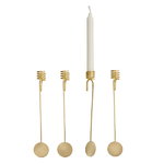 Portacandele, Portacandele per Albero di Natale, set di 4, Oro Portacandele, Portacandele per Albero di Natale, set di 4, Oro