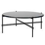 TS coffee table, 80 cm, black - black glass TS coffee table, 80 cm, black - black glass