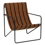 Desert lounge chair, black - stripes Desert lounge chair, black - stripes