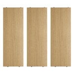 String Furniture String shelf 58 x 20 cm, 3-pack, oak
