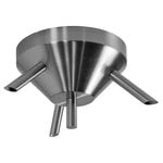 , Ceiling cup with 3 outlets, stainless steel, Silver