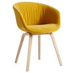Matstolar, About A Chair AAC23 Soft, lackad ek - Lola yellow, Gul
