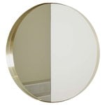 Wandspiegel, Vino 60 Spiegel, Messing, nach außen geklappt, Gold