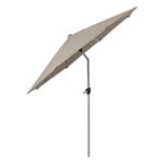 Sunshade parasol, with tilt, taupe - silver