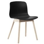 Dining chairs, About A Chair AAC12, soaped oak - black, Black