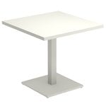 Patio tables, Round table 80 x 80 cm, matt white, White