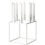 Candleholders, Kubus 8 candleholder, white, White