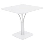 Fermob Luxembourg pöytä, 80 x 80 cm, cotton white, laippajalka