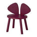 Mouse children's chair, low, burgundy Mouse children's chair, low, burgundy