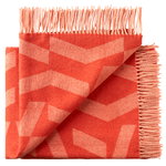 Coperte, Coperta Dashes, arancione - rosa, Arancione