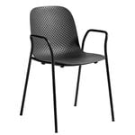 Patio chairs, 13Eighty armchair, graphite black - soft black, Black