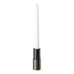 Kerzenhalter, Candlestick Kerzenhalter, 12 cm, Antikmessing, Schwarz