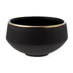 Vaidava Ceramics Eclipse Gold breakfast bowl 0,75 L, black - gold