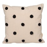 Decorative cushions, Dot tufted cushion, sand - black, Black