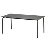 Patio tables, August dining table, 170 x 90 cm, black, Black