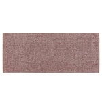 Normann Copenhagen Flick matto, 80 x 200 cm, luonnonvalkoinen - viininpunainen