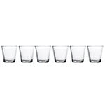 Bicchieri da acqua, Bicchiere Kartio 21 cl, 6 pz, trasparente, Trasparente