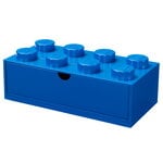 Aufbewahrungsbehälter, LEGO Baustein mit Schublade für den Schreibtisch 8, Hellblau, Blau