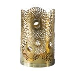 Feather candleholder, brass Feather candleholder, brass