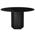 Coffee tables, Epic dining table, round, 130 cm, midnight black steel, Black