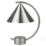 Meridian table lamp, brushed steel