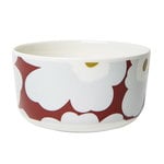 Oiva - Unikko bowl 5 dl, wine red - grey - olive Oiva - Unikko bowl 5 dl, wine red - grey - olive