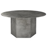 Tavoli da salotto, Tavolino Epic, rotondo, 80 cm, acciaio grigio, Grigio