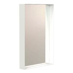 Miroirs muraux, Miroir Unu 4133, 40 x 60 cm, blanc, Blanc