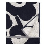 Marimekko Serviette de bain Unikko, coton - bleu foncé