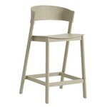 Tabourets et chaises de bar, Chaise de comptoir Cover, 65 cm, beige foncé, Beige