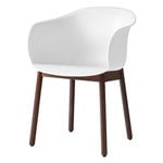 Dining chairs, Elefy JH30 chair, white - walnut, White