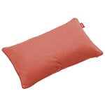 Decorative cushions, King Velvet Recycled pillow, rhubarb, Red