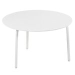 Patio tables, August side table, 50 cm, sand, White