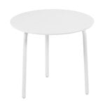 Terassipöydät, August sivupöytä, 40 cm, hiekanvaalea, Valkoinen