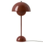 Lasten valaisimet, Flowerpot VP3 pöytävalaisin, punaruskea, Ruskea