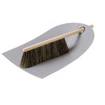 Dustpan and broom, light grey