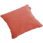 Square Velvet Recycled pillow, rhubarb