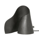 Oyster table lamp, black
