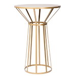 Side & end tables, Hollo table, gold, Gold