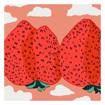 Marimekko Mansikkavuoret paperiservetti, 20 kpl, punainen