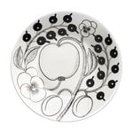 Plates, Paratiisi saucer 16,5 cm, black, Black & white