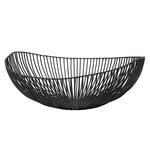 Plats et coupes, Panier ovale Meo, noir, Noir