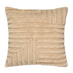 Crease wool cushion, small, light sand