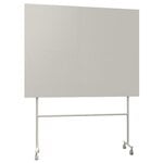 Pinnwände und Whiteboards, Mono Silk Mobile Glastafel, 150,7 x 196 cm, Hellgrau, Grau
